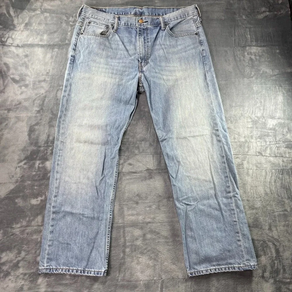 Levi's 569 Jeans Mens 36x30 Fits 38x30 Blue light Wash Straight Relaxed Denim